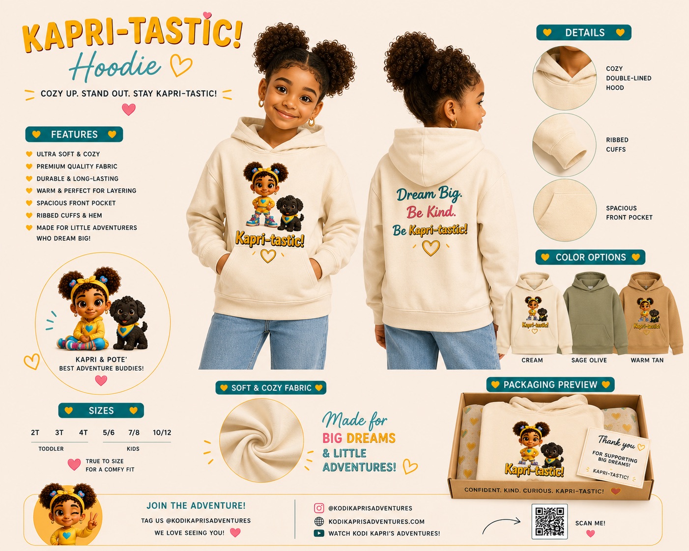 Kapri-Tastic! Hoodie Kodi Kapri's Adventures